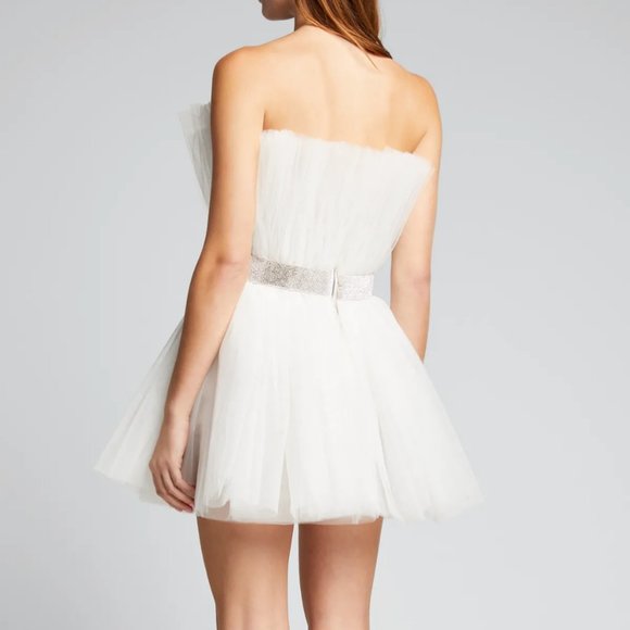 Bronx and Banco NEW Anna Strapless Pleated Tulle Mini Dress - Picture 2 of 14